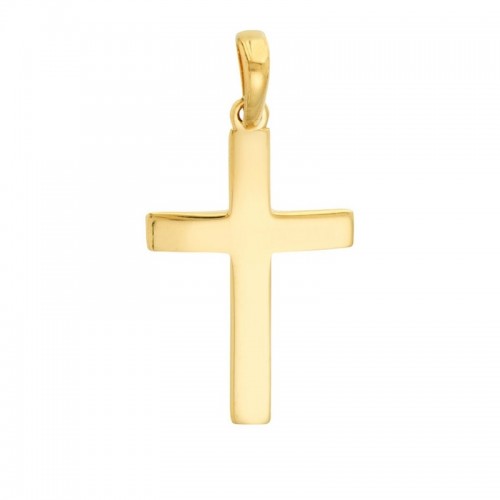 14K Yellow Gold Polished Cross